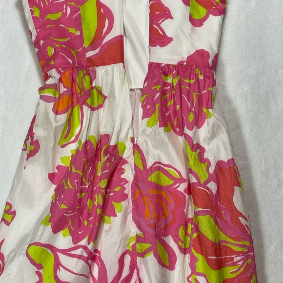 Lilly Pulitzer “Blossom” strapless dress w/basque waist - Picture 6 of 9